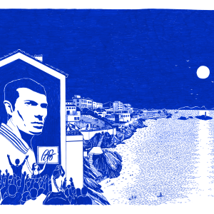 Zizou- 30x40cm - Fine Art - Bleu Outremer